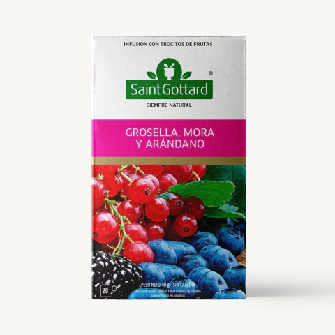 INFUSIONES FRUTALES S/TACC GROSELLA MORA ARANDANO x20SAQ SAINT GOTTARD
