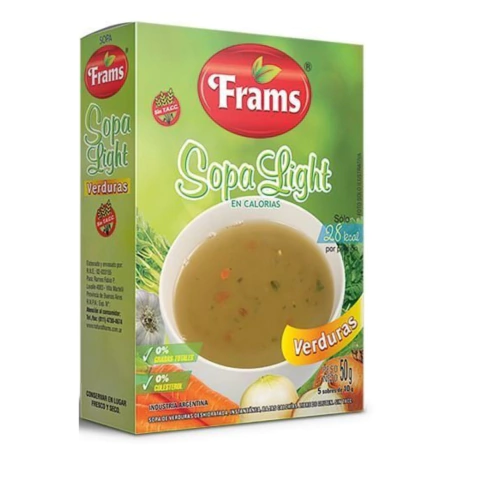 SOPA LIGHT VERDURAS S/TACC 5un x 10g FRAMS