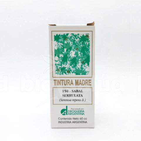 TINTURA MADRE SABAL SERRULATA x 60cc DROG. ARGENTINA