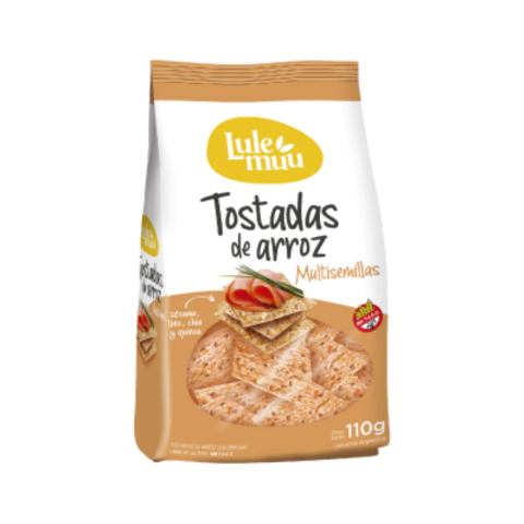TOSTADAS DE ARROZ MULTISEMILLAS x 110g LULEMUU