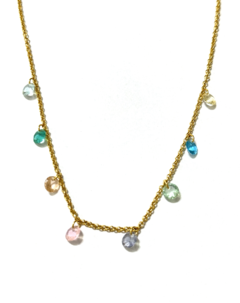 Choker Pedra Tons Claros - Espaço Gill Mattos