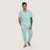 Camisa Hospitalar Básica Masculina - Verde Água - comprar online