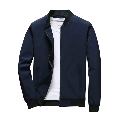 Jaqueta Bomber Casual Masculina - Azul Marinho