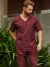 Scrub Básico Masculino - Vinho