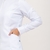 Jaleco Gola Padre com Zíper Vislon Feminino - Branco - RS Têxtil