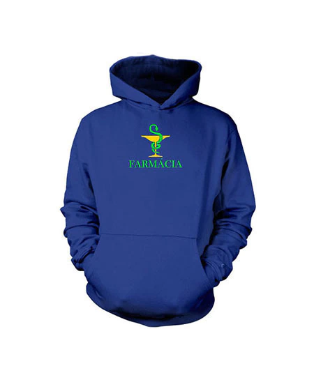 Moletom Bordado com Capuz Farmácia
