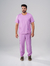 Scrub Gola Redonda Masculino - Lilás na internet