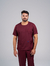 Scrub Gola Redonda Masculino - Vinho - comprar online
