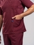 Scrub Gola Redonda Masculino - Vinho - loja online