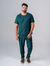 Scrub Gola Redonda Masculino - Verde Musgo na internet