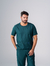 Scrub Gola Redonda Masculino - Verde Musgo - RS Têxtil