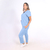 Calça Hospitalar Básica Feminina - Azul Bebê - comprar online