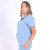 Camisa Hospitalar Básica Feminina - Azul Bebê - comprar online