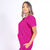 Camisa Hospitalar Básica Feminina - Pink - comprar online
