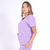 Camisa Hospitalar Básica Feminina - Lilás - comprar online