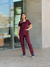 Scrub Gola Redonda Feminino - Vinho na internet