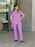 Scrub Gola Redonda Feminino - Lilás - comprar online