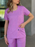 Scrub Gola Redonda Feminino - Lilás - RS Têxtil