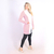 Jaleco Capri Feminino - Branco / Rosa - comprar online
