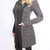 Jaleco Capri Feminino - Preto / Cinza - RS Têxtil