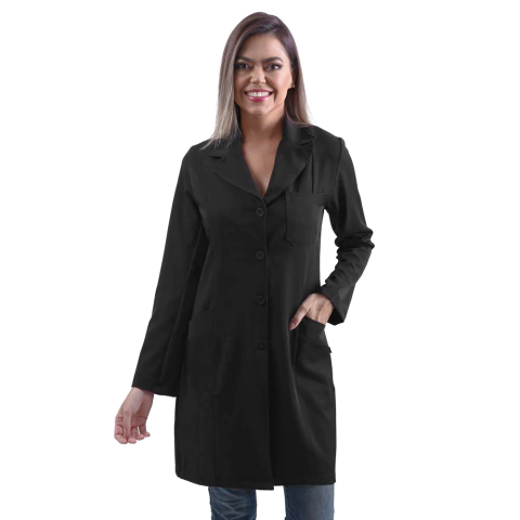 Jaleco Paris Feminino - Preto