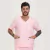 Camisa Hospitalar Básica Masculina - Rosa Bebê