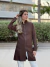 Jaleco Gola Padre com Zíper Vislon Feminino - Marrom - comprar online
