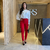 Calça Alfaiataria Diana - Vermelha - comprar online