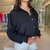 Camisa Alfaiataria com Bolsos - Preta - loja online