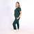 Calça Hospitalar Básica Feminina - Verde Musgo - comprar online