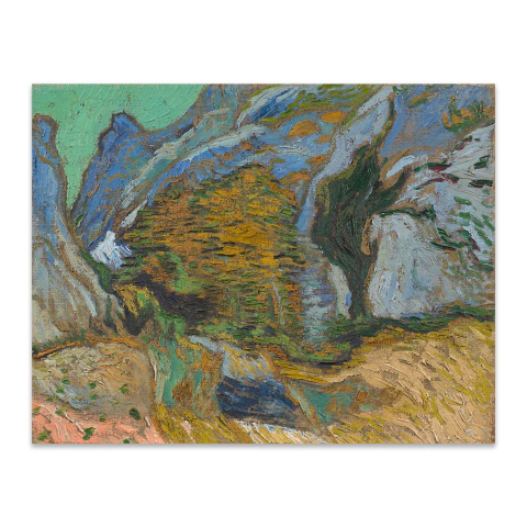 Barranco con un arroyo