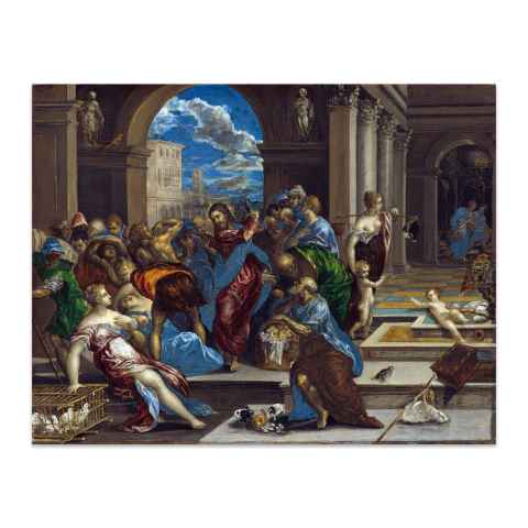 Cristo limpiando el templo