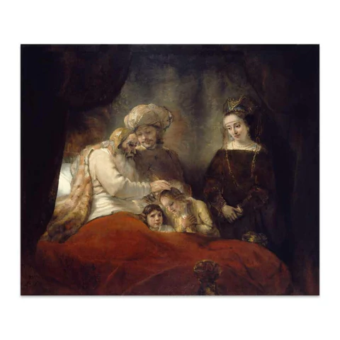 Jacob bendiciendo a los hijos de Jose