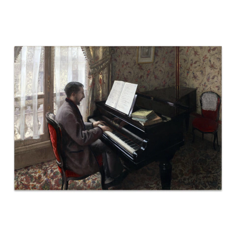 Joven tocando el piano