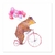 Oso pedaleando