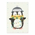Pinguino con luces navideñas