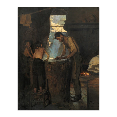 Sombrereros en un pueblo italiano