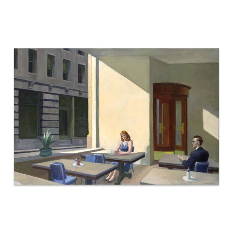 La luz del sol en una cafeteria