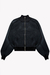 “DUALITY” DOUBLE ZIP BOMBER [FADED BLACK] - comprar online