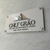 Letreiro De Porta Acrílico Espelhado Placa Sala 40x20cm