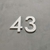 Número Residencial Branco 15cm na internet