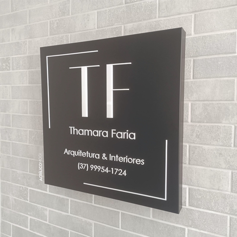 Placa Para Fachada Escritório
