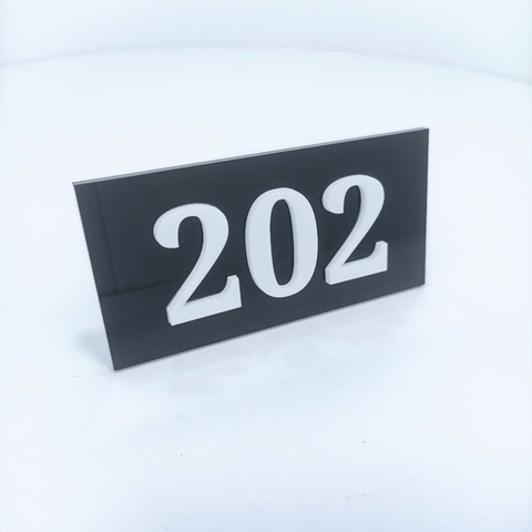 Placa Número Apartamento Acrílico Personalizado