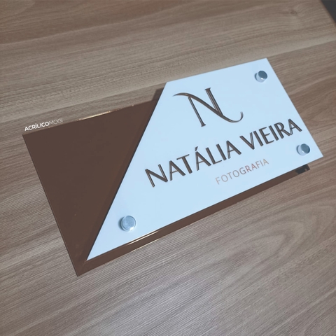 Placa Com Logo Escritório Consultório Studio