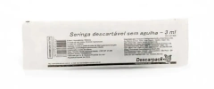 SERINGA 3 ML SEM AGULHA LUER LOCK - UND DESCARPACK na internet