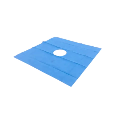 CAMPO CIRÚRGICO ESTÉRIL 0.75X0.75 AZUL C/FENESTRA SMS 40GR - comprar online