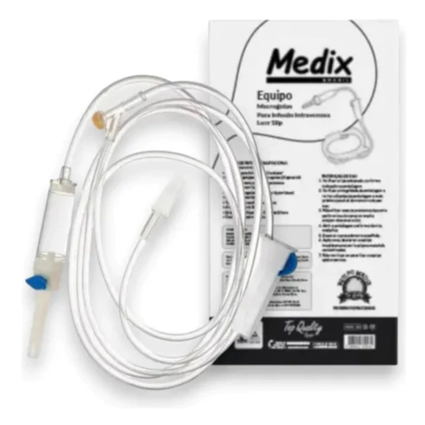 EQUIPO MACROGOTAS COMPLETO PAPEL GRAU MACRO LUER SLIP - MEDIX