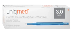CURETA DERMATOLOGICA DESCARTÁVEL 3.0MM - PCT 01 UND.