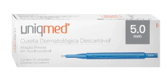 CURETA DERMATOLOGICA DESCARTÁVEL 5.0MM - PCT 01 UND.