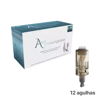 CARTUCHO UNIVERSAL CANETA MICROAGULHAMENTO ALUR ADN- 12 AGULHAS - UNIDADE